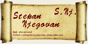 Stepan Njegovan vizit kartica